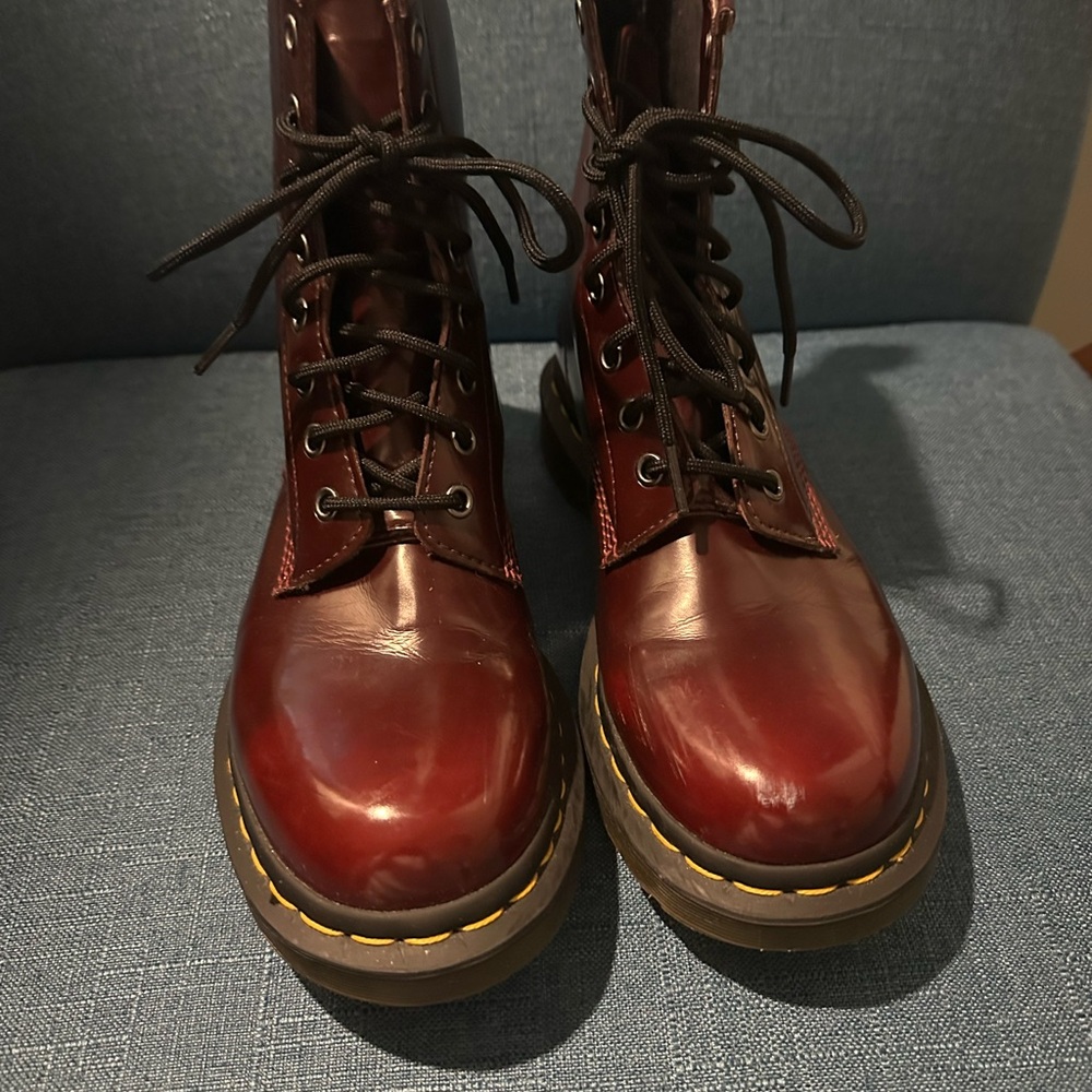 Doc Marten Boots - Vegan Cherry Reds